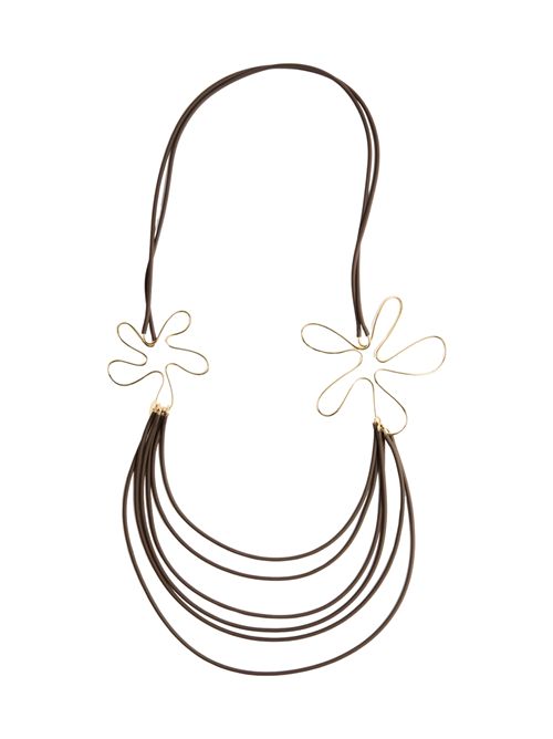 Collana lunga Lidia in caucciù e metallo Liviana Conti | A6SJ34W18-Z